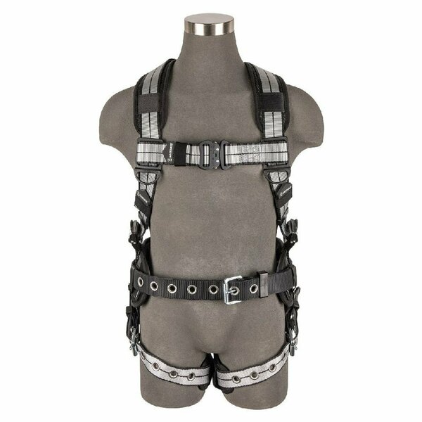 Safewaze PRO+ Slate Construction Harness: Alu 1D, Alu QC Chest, TB Legs PRO37